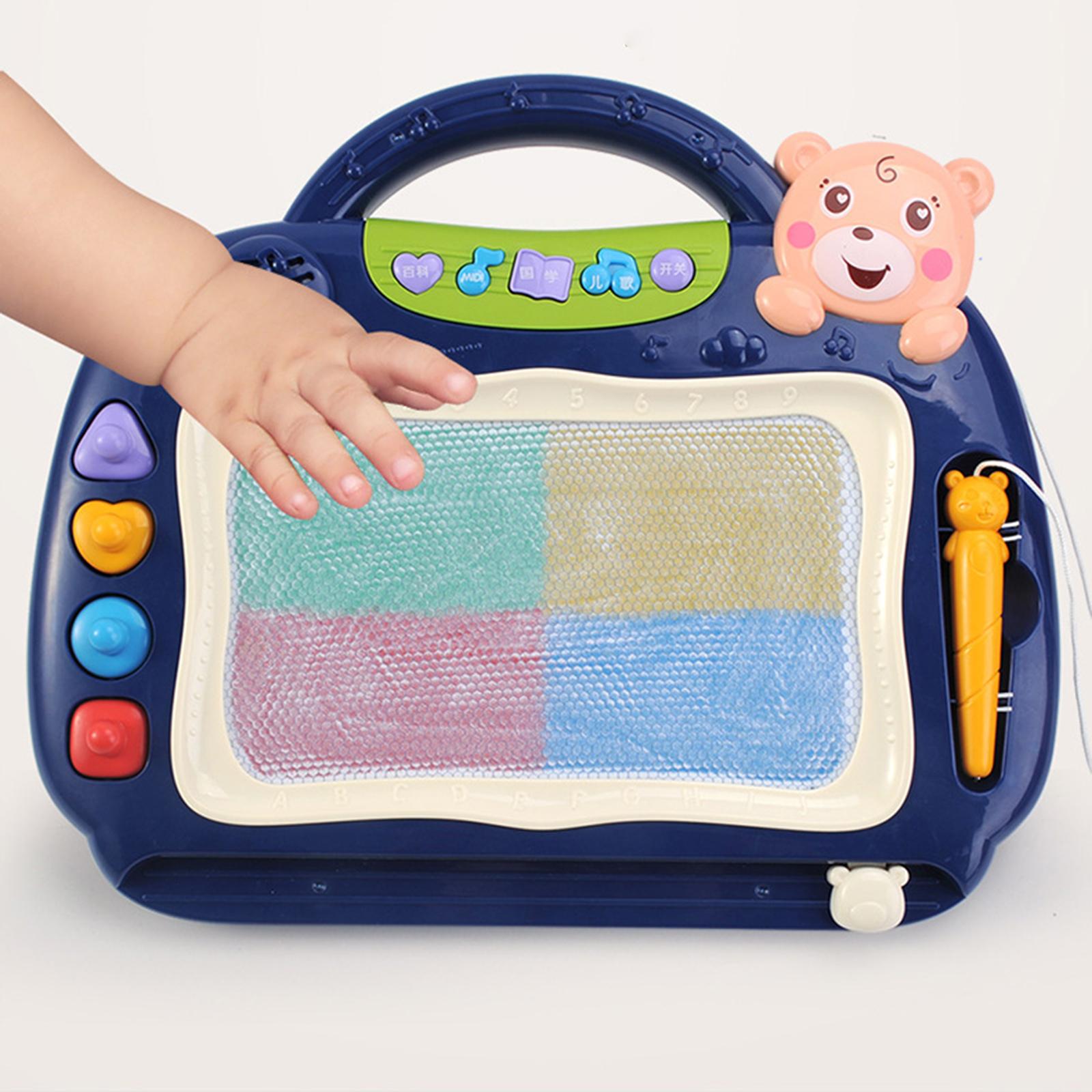 Magnetic Drawing Board with 4 Stamps and Magnet Pen for Boys Girls