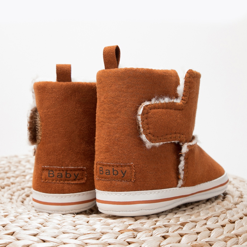 Pasgeboren Peuter Warm Pluche Laarzen Winter Harige Babyschoenen Baby Meisjes Jongens Schoenen Zachte Zool Pluizige Sneeuw Booties Voor 0-18M