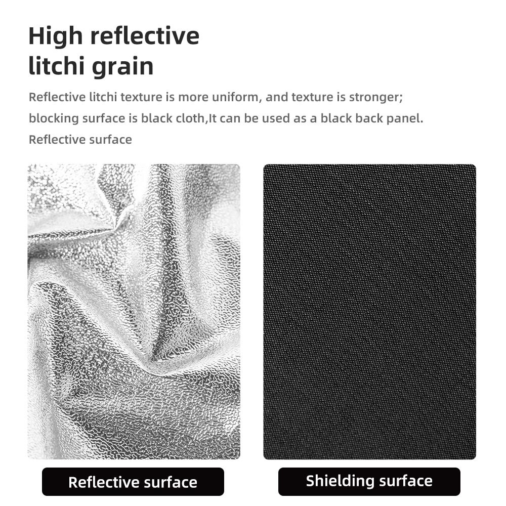 Dickeres reflektierendes fototuch, selbstgebaute studio-softbox, litschi-korn-softlichttuch, diy-fotobox-stoff