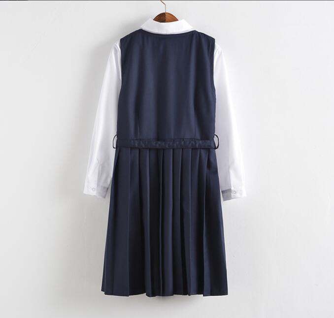 School Uniforms Short Or Long Sleeve Shirt and Vest Dress Japanese Preppy Style Girls Uniform Anime Costumes S-XL