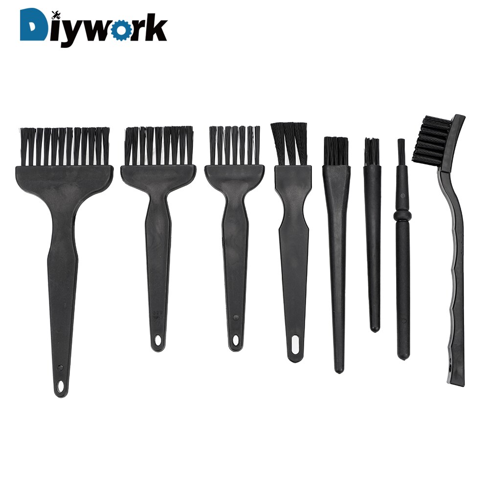 Diywork 8 Stks/set Dust Cleaning Brush Voor Mobiele Telefoon Tablet Pcb Bga Reparatie Werk Anti Statische Borstel Esd Veilig Synthenic fiber