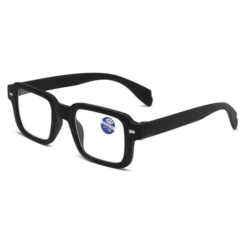 Nuevas gafas de lectura cuadradas, gafas de para mujer y hombre, gafas versátiles simples para presbicia, hipermetropía + 1,0 + 2,0 + 2,5 + 3,0 + 3,5 + 4,0: Verde / +300