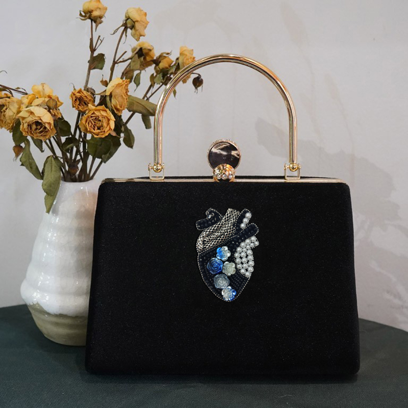 Steentjes Kraal Oog Rode Harten Patches Voor Kleding Geborduurde Applicaties Naai Menselijke Organen Bloem Diamant Badges Stickers