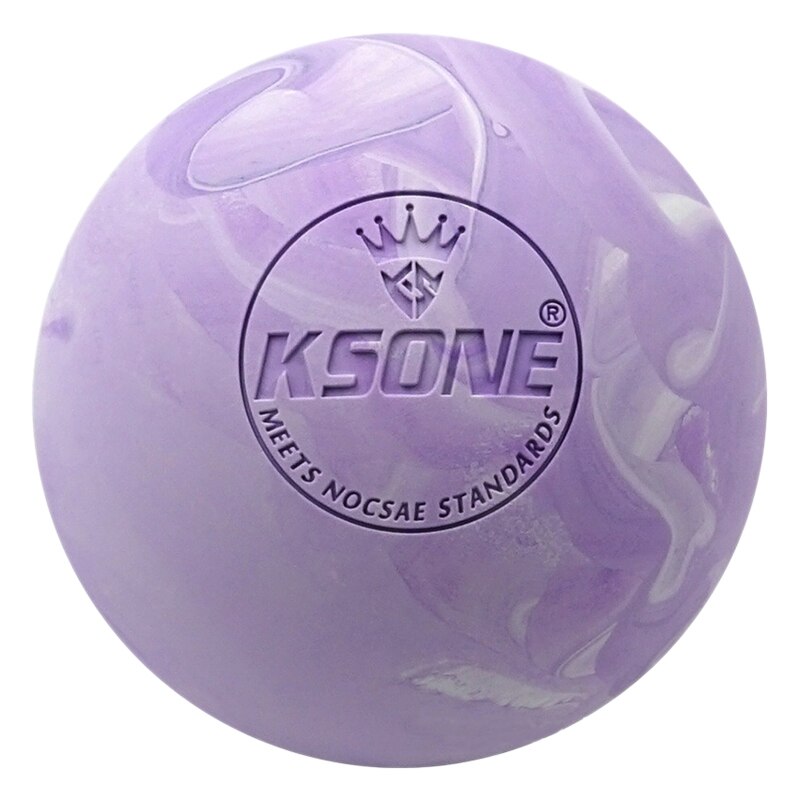-ksone lacrosse-massageball - tragbarer fitness-massageball - muskelmassagerolle - weicher entspannungs-massageball: Lila