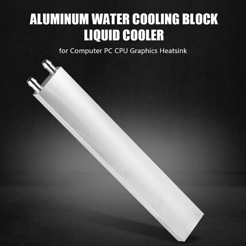 Aluminum Liquid-Water Cooling Block For Computer Cpu Radiator For Pc and Laptop Cpu Silver Heat Sink System (200mm)