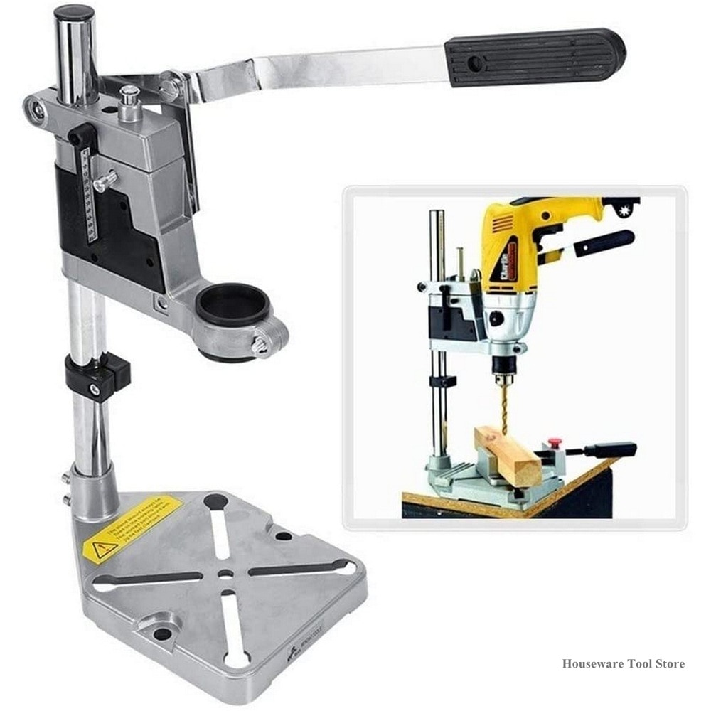 Elektrische Boor Beugel Boor Aluminium Base Hand Elektrische Boor Stand Holding Holder Bracket Grinder Accessoires Houtbewerking Tool