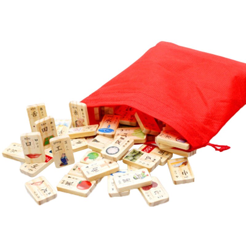 100 pièces/ensemble utilisé comme dominos jeu caractères chinois cartes ...