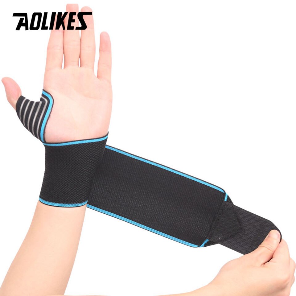 1 stk håndledsstøtte elastisk sport bandage gym armbånd fitness styrkeløft vægtløftning træning sikkerhed åndbar beskyttelse
