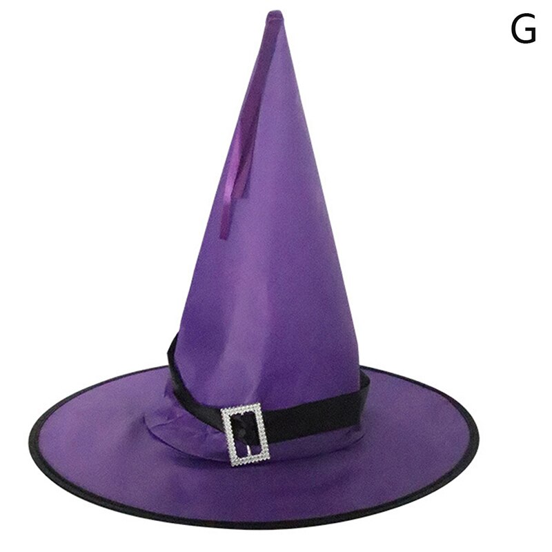 1pcs Halloween Witch Hat Glowing Witches Hat Hanging Halloween Home Party Decor Suspension Tree Glowing Hat Cosplay Costume: G no LED Light