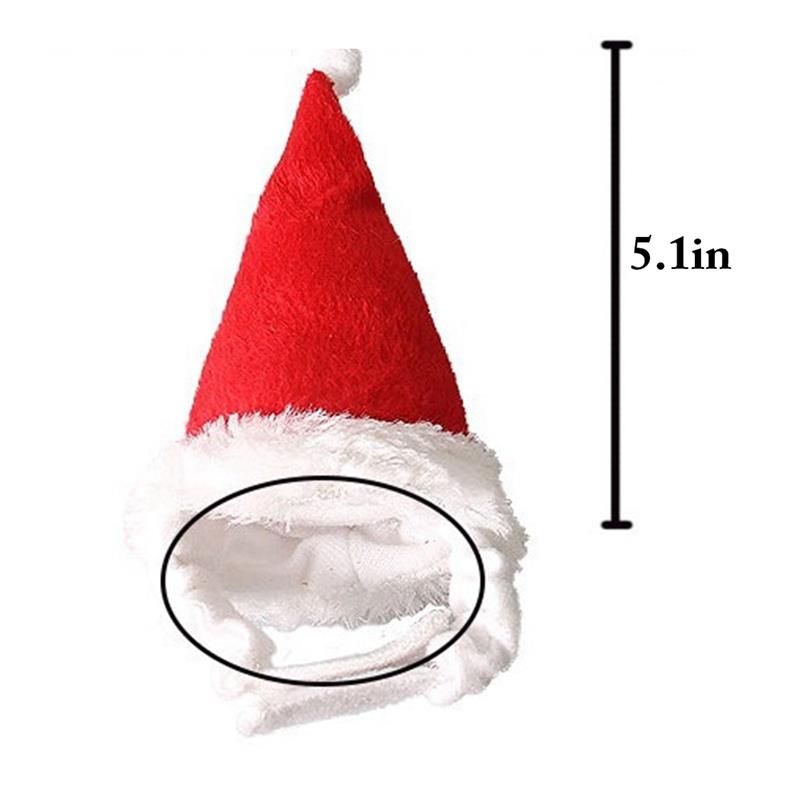 1 Pcs Kleine Huisdieren Hamster Kerst Hoed Katoen Pluche Warm Cavia Rat Knaagdieren Decoratie Xmas Kerstman Glb Voor Vrolijk kerst