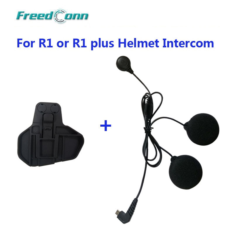 R1 Of R1plus Accessoires Motorfiets Bluetooth Headset Kleine Microfoon Luidspreker Mic + Klem Mount Voor Integrale Helm