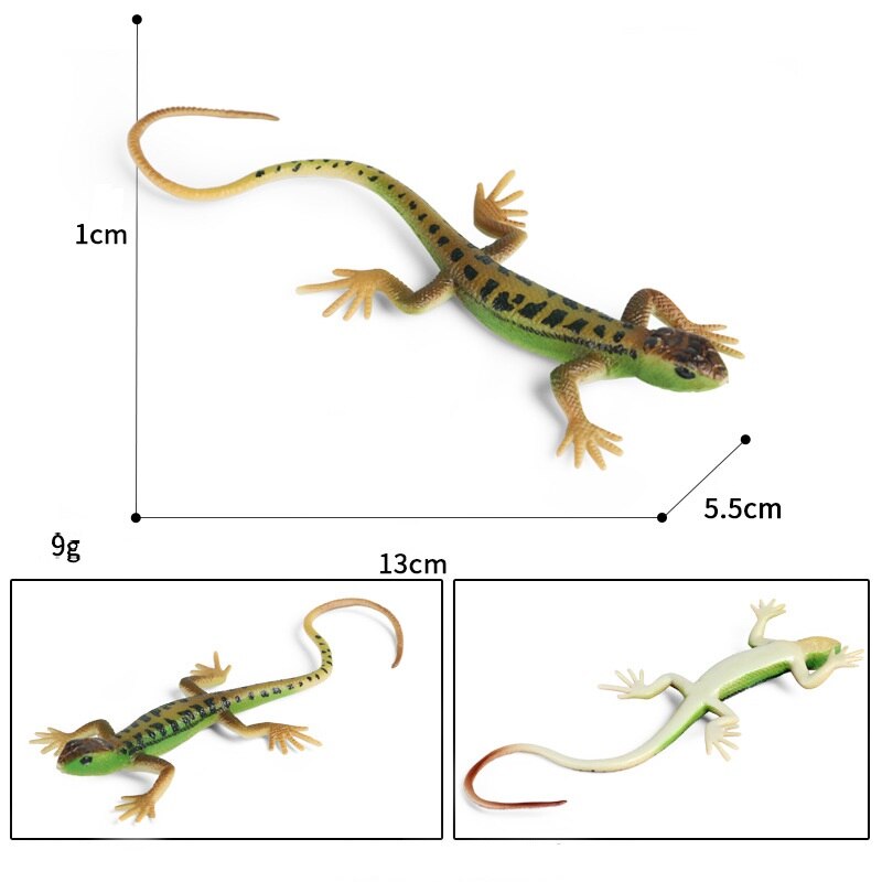 Simulation Animal Model Halloween Decoration Tricky Toy Lizard Cold-Blooded Reptile PVC Animals Action Figures Children's: 9