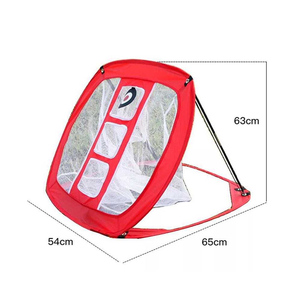 Nylon Golf Practice Net Golf Indoor Outdoor Chipping Pitching Cages Portable Golf Practice Training Aids Mats: Red