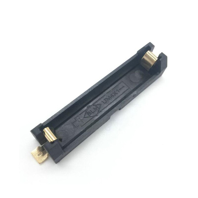 Portabatterie 1/2X26650 di alta qualità SMD per 26650 nero con perni in bronzo placcato in oro per portabatterie 26650 3.7V: 1x26650