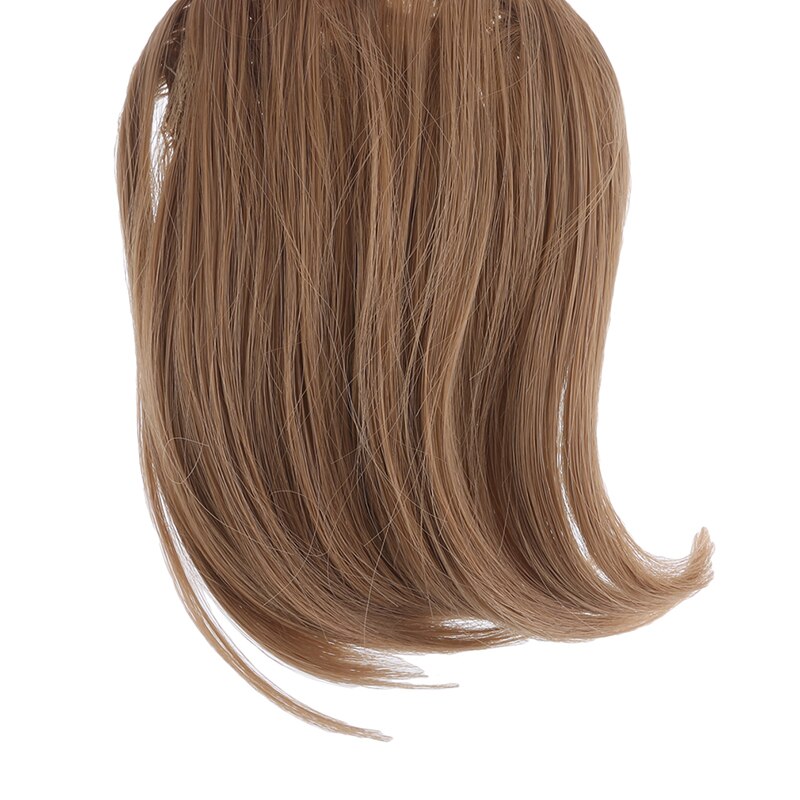 Women False Fringe Clip In Hair Bangs Fringe Hair Extensions Swept Full Synthetic Hair Extensions