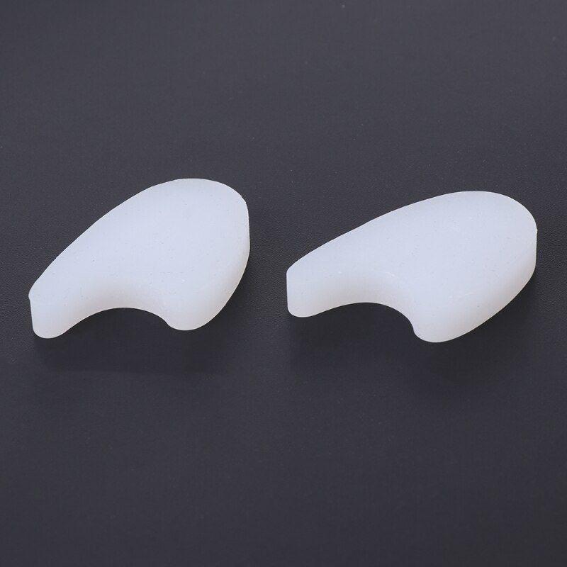 2x Silicone Gel Toe Wedge Separators Polymer Pad Foot Protector Spacers Cushion