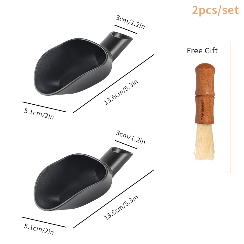 Cafemasy Koffieschep 20G Maatscheptrechter Koffiebonen Meetgereedschap Multifunctionele Koffie Lepel Koffie Accessoires: Licht Groen