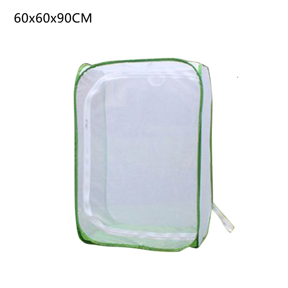 Beskyttende nett plante insekt bur frøplante inkubator sommerfugl habitatfanger sammenleggbar nettingpose hage plantevekst nettingbur: 60 x 60 x 90cm