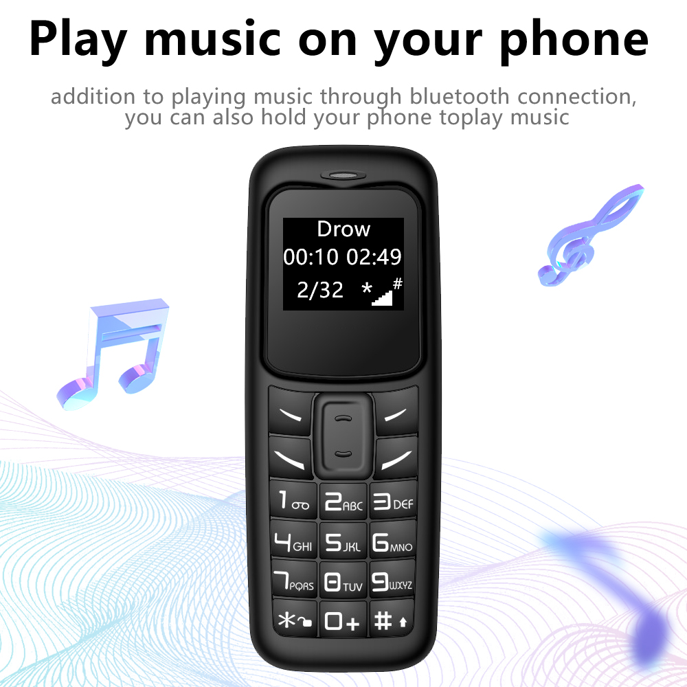 SERVO 2G kleine mobiele telefoon Bluetooth-kiezer Magic Voice Blacklist Lage straling Bluetooth-headset Mini mobiele telefoon Meertalig