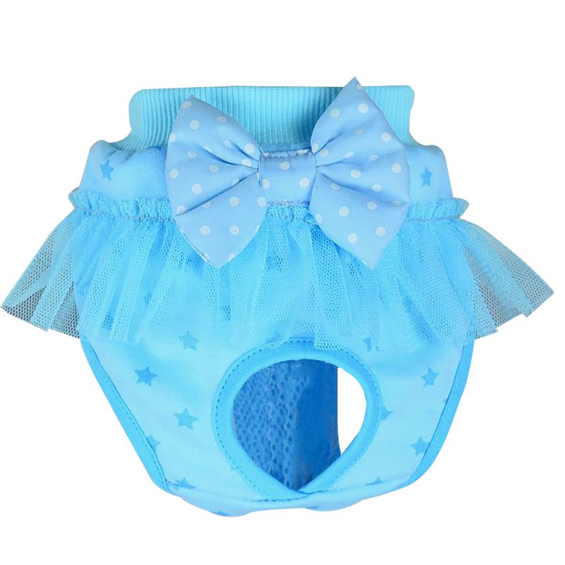 Bow pantalones cortos higiénicos sanitarios para mascotas ropa interior mezcla de algodón bragas fisiológicas calzoncillos para perros gatos