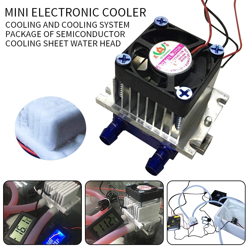 1pc Thermoelectric Peltier Refrigeration Cooler DC 12V Semiconductor Air Conditioner Cooling System DIY Kit