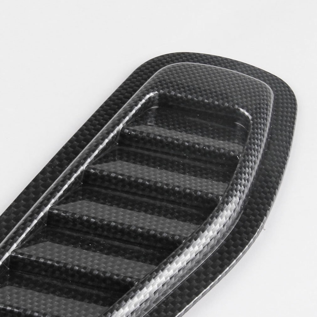 Prise D'air Décorative Universelle Pour Capot De Voiture - Autocollant ABS, Design Sport, Dimensions 25.5x18x3.3 Cm