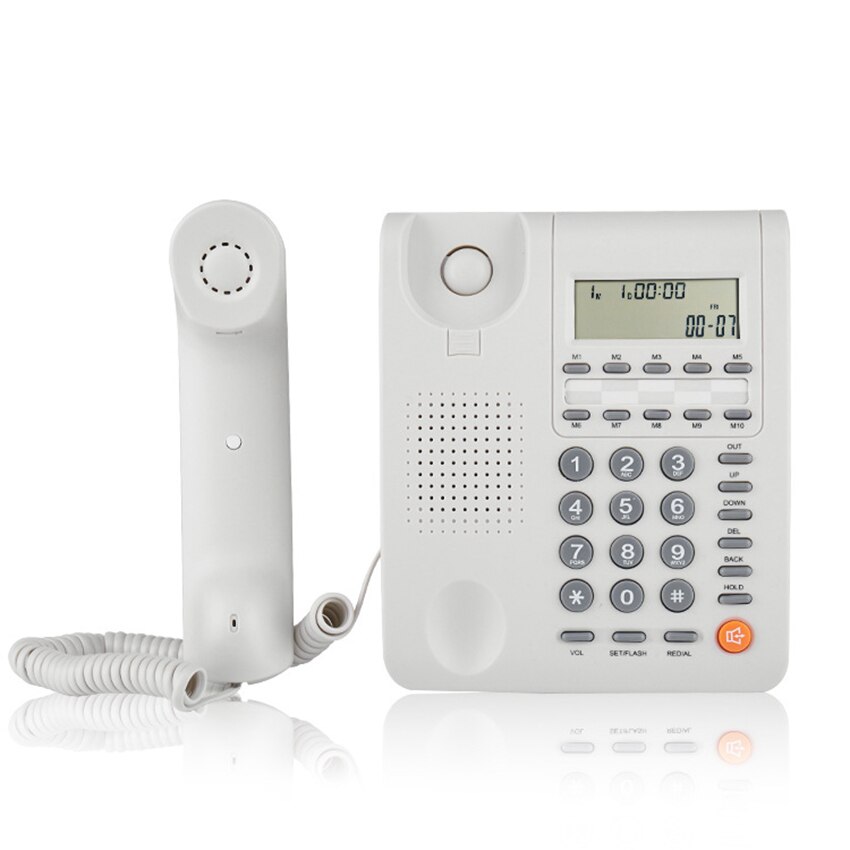 Corded Desk Telephone for Home, Landline Fixed Phones with Caller ID/Call Waiting, Speakerphone Landline Phones, 3 Alarms