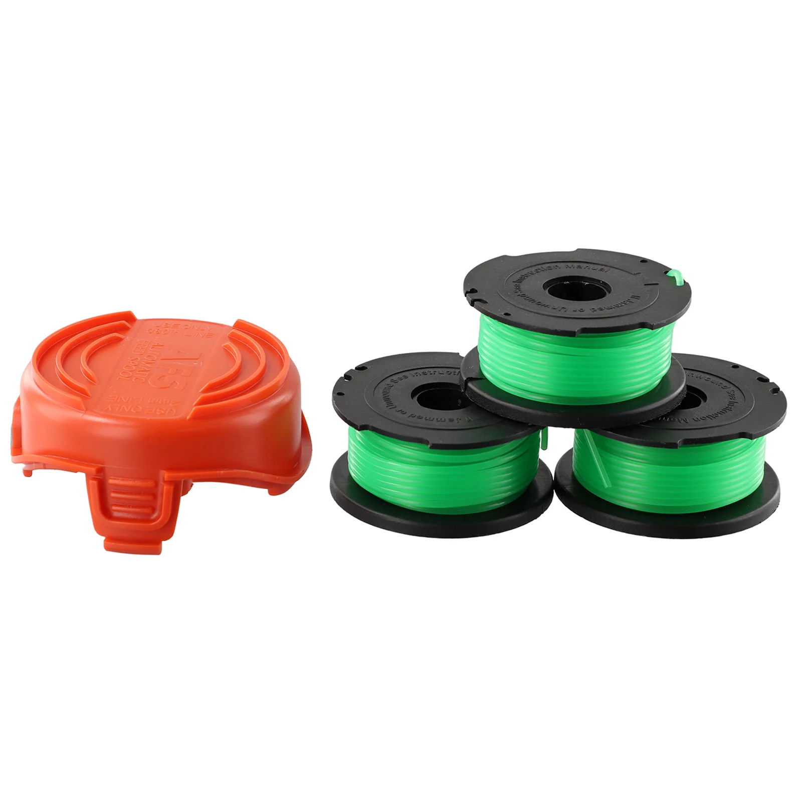 Original equipment match erstatningsspoletråd og lokk, 3- pakning for black & decker  gl7033 gl8033 gl9035