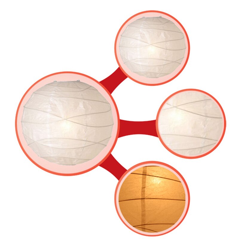 2 stück 45*45cm Weiß Hängen Lampenschirm Papier Lampe Hängen Papier Laterne Kronleuchter Abdeckung Decke Beleuchtung Abdeckung einkaufen