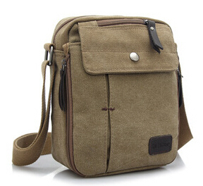 Oiseaux volants! Hommes sacs de messager sac à bandoulière offre spéciale sacs en toile de hommes voyage hommes sac de: Kaki