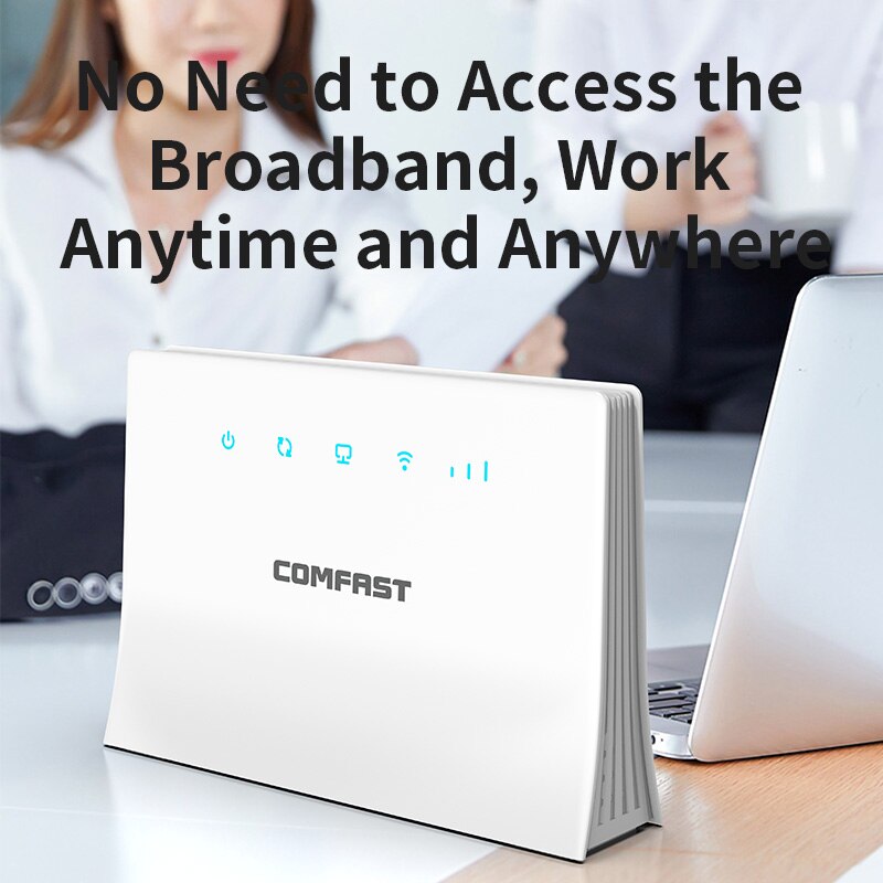 Comfast 300Mbps 4G LTE WiFi Wireless Router SIM Card CAT4 Routers LAN RJ45 Port Mobile 2.4G Wifi-Router Wi fi Modem AP Outdoor