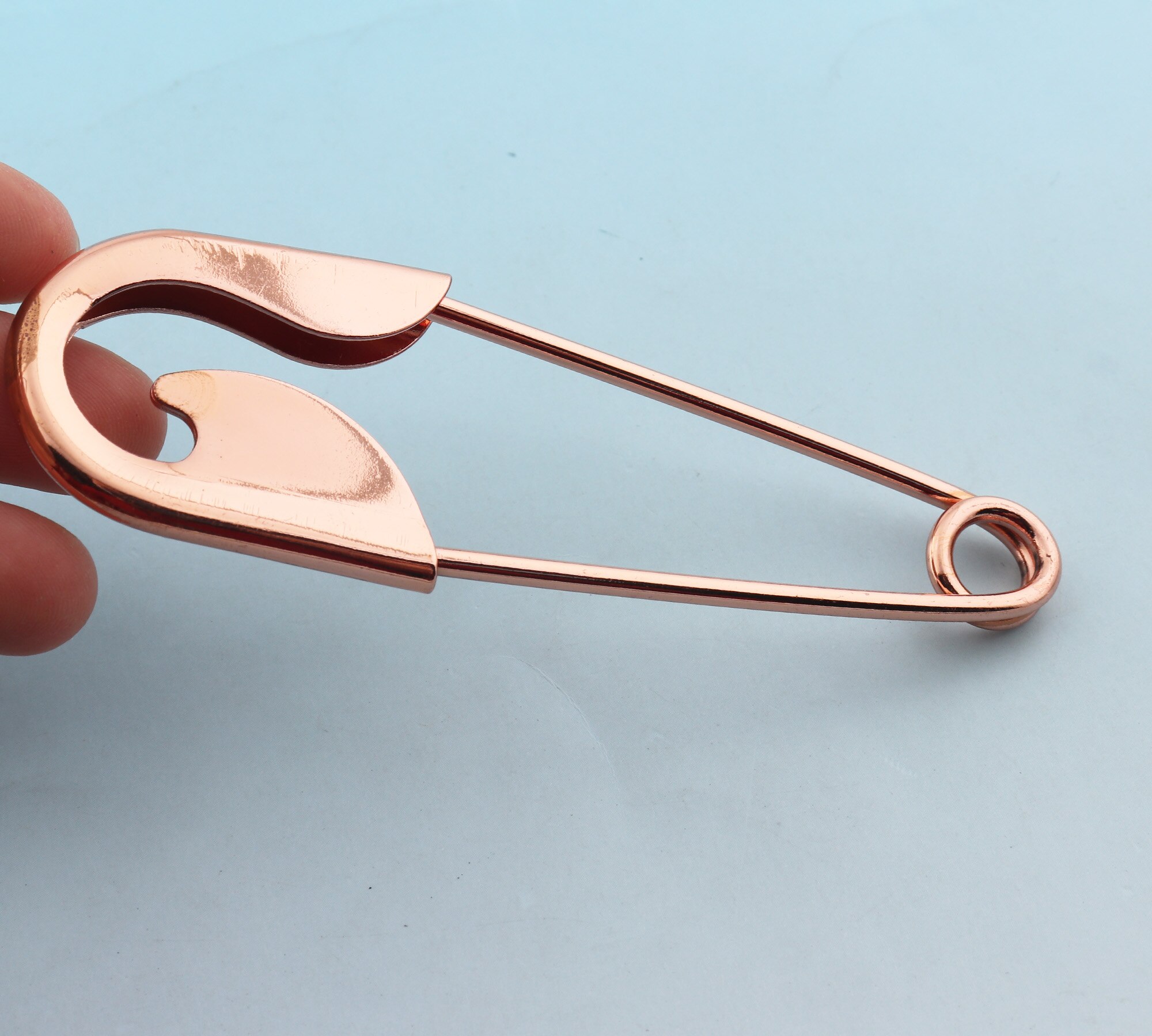 Alfiler de seguridad grande de 10cm, 5 uds., alfileres de seguridad de oro rosa, alfileres de Metal, broches para chal, broches de seguridad, prendedores para ropa DIY
