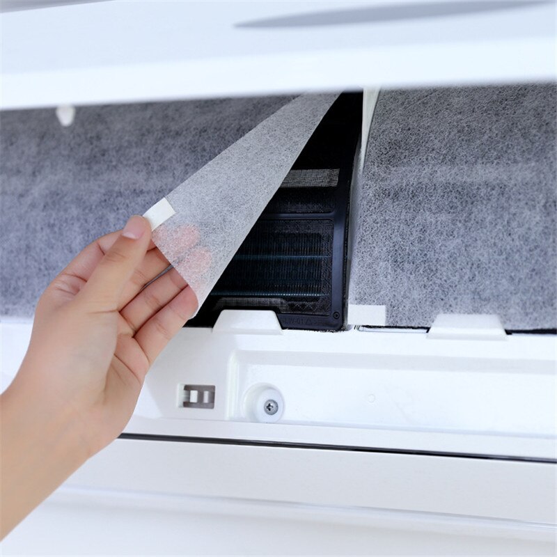 20PCS Cuttable Air Conditioner Filter Papers Anti-dust Net Cleaning Paper Conditioner Wind Outlet Protection Cover Home Supplies