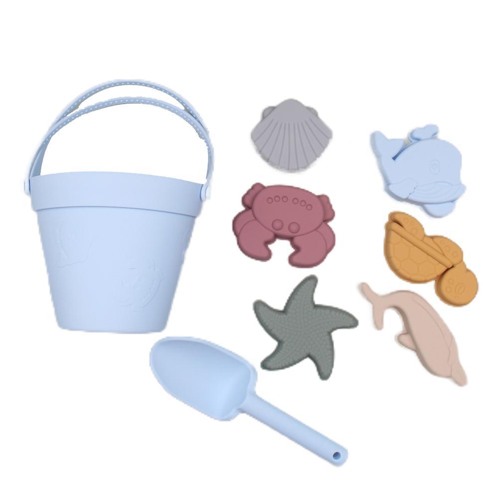 Summer Beach Toys For Kids Soft Silicone Sandbox Set Beach Game Toy For Send Children Beach Play Sand Water Play Tools