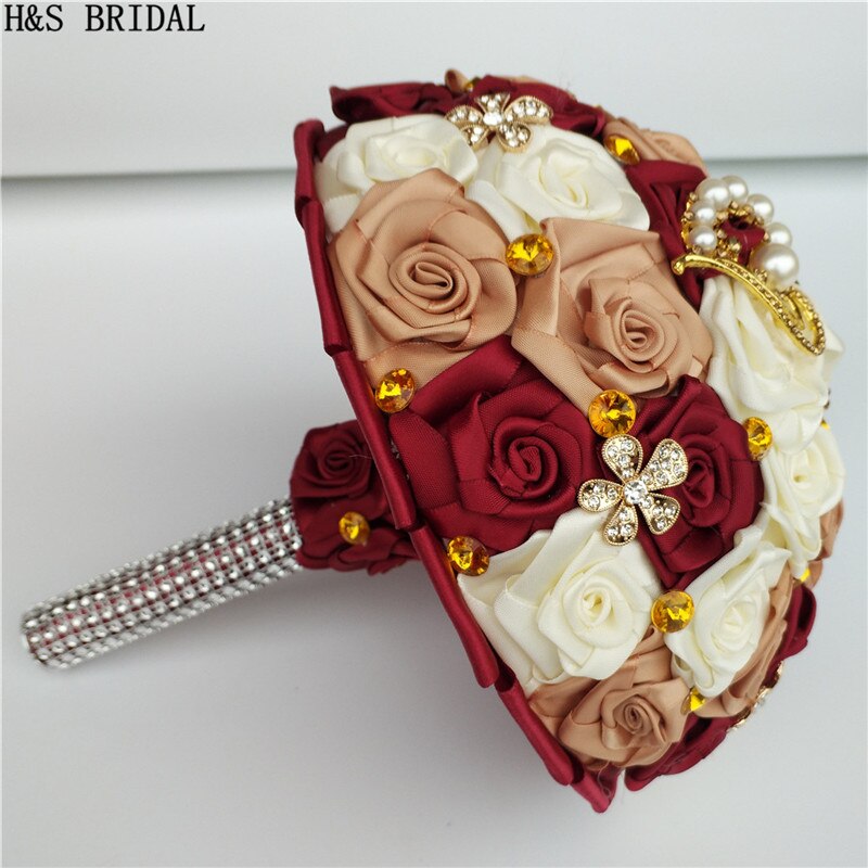 H&amp;S BRIDAL Crytals Wedding Bouquet bouquet de mariage wedding flowers bridal bouquets wedding accessorize