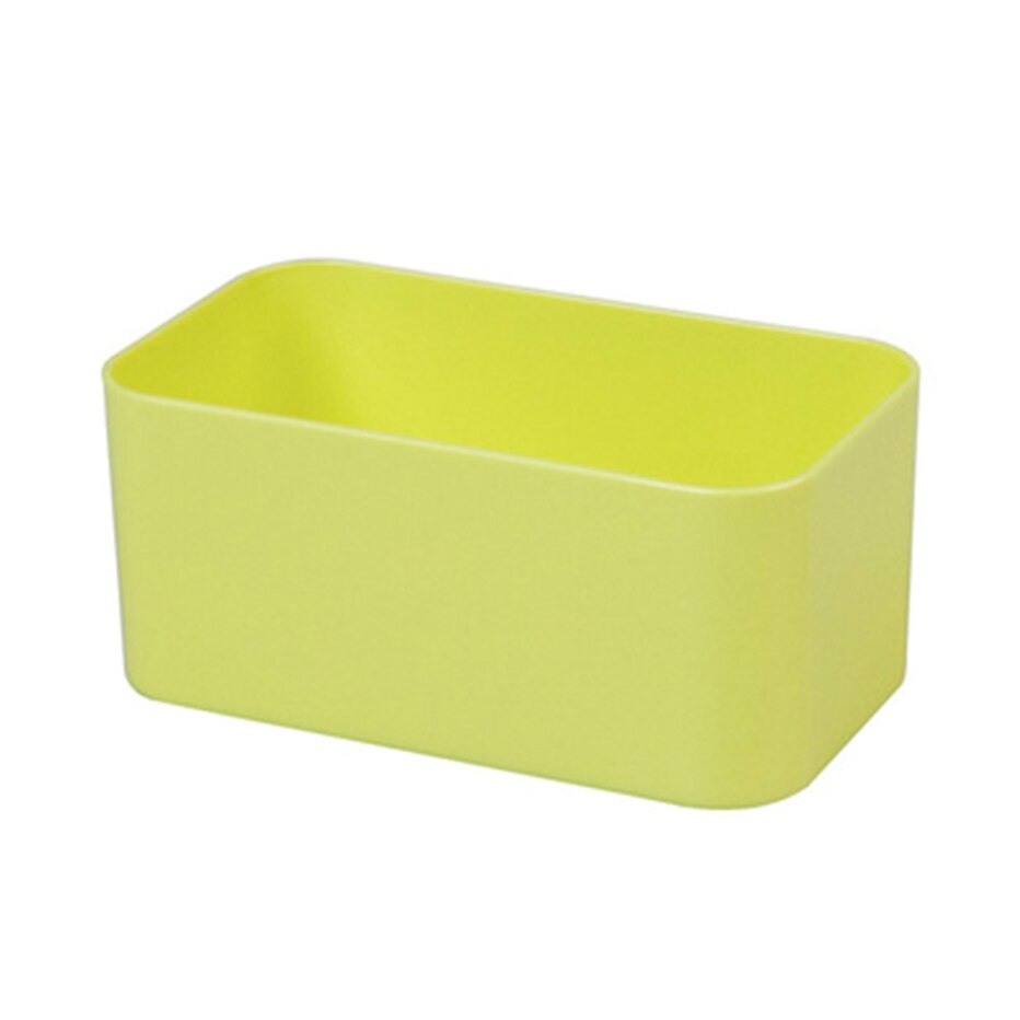 Mounted Wall Storage Box Cosmetic Rack Makeup Bathroom Remote Holder Control Hanger Organizer Storage Decor Bathroom Accessorie: Yellow 1