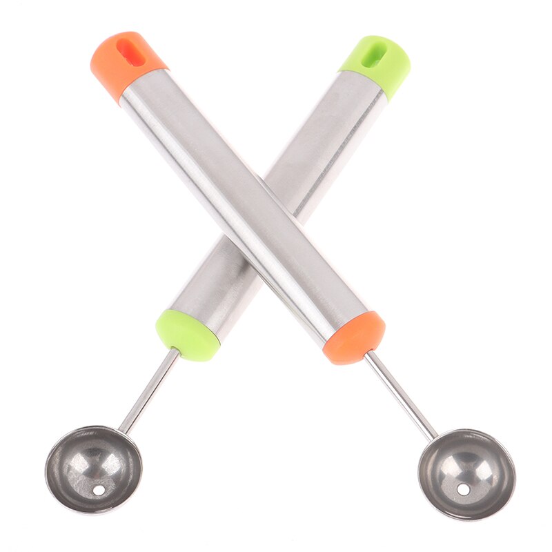 1PC Ice Cream Dig Ball Spoon Baller of Varied Cold Dishes Tool Watermelon Melon Fruit Spoon Wood Spoon Coffee Spoon