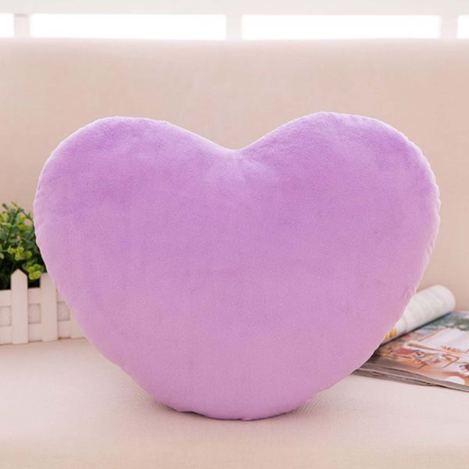Cojín de sofá de felpa suave para chica, almohada de corazón de amor, terciopelo rosa, corazón de melocotón, para enamorados, almohada de amor para boda, 40 #