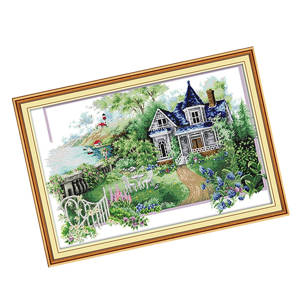 Dimensions Needlecrafts Counted Cross Stitch Kits Summer Villa Cross Stitch Set