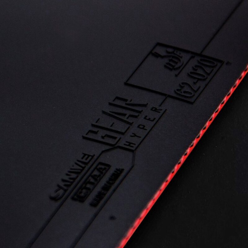 SANWEI GEAR – caoutchouc de tennis de table, approuvé HYPER ITTF, avec éponge à gâteau à mi-trou, surface puissante demi-collante, ping-pong