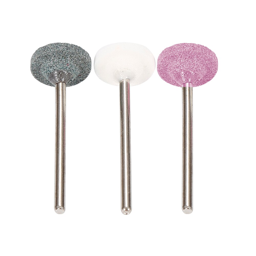 ELECOOL, fresa para uñas de carburo de silicio de 2,34mm con mango para pulir uñas, herramienta para manicura y pulido