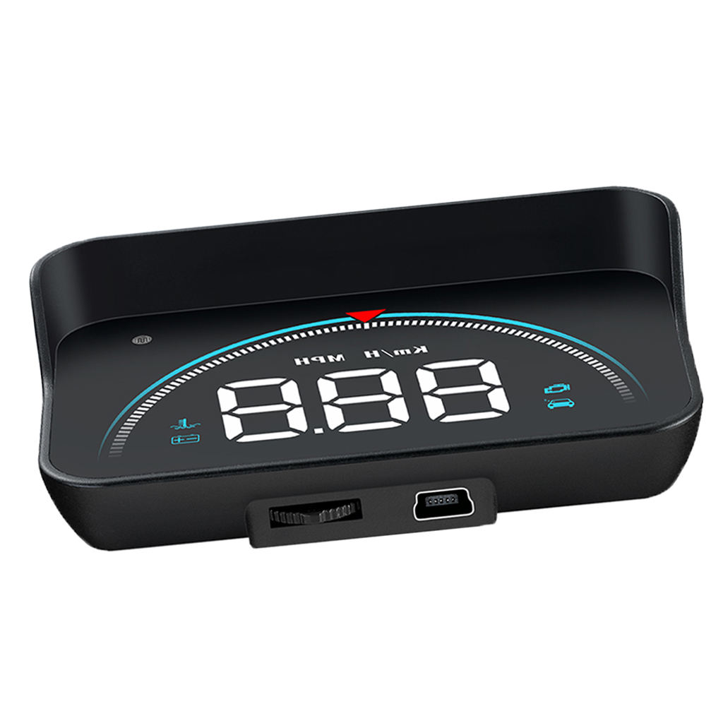 Velocímetro Digital M8 para coche, odómetro, pantalla frontal, alarma de advertencia de exceso de velocidad, HUD