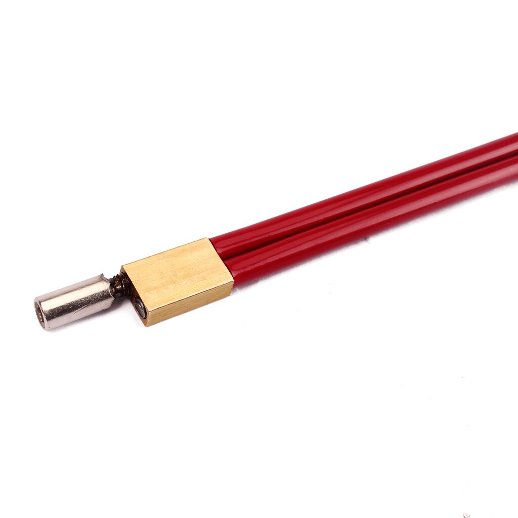 Double tige de guitare basse rouge, réglage à 2 voies avec une longueur de 610mm