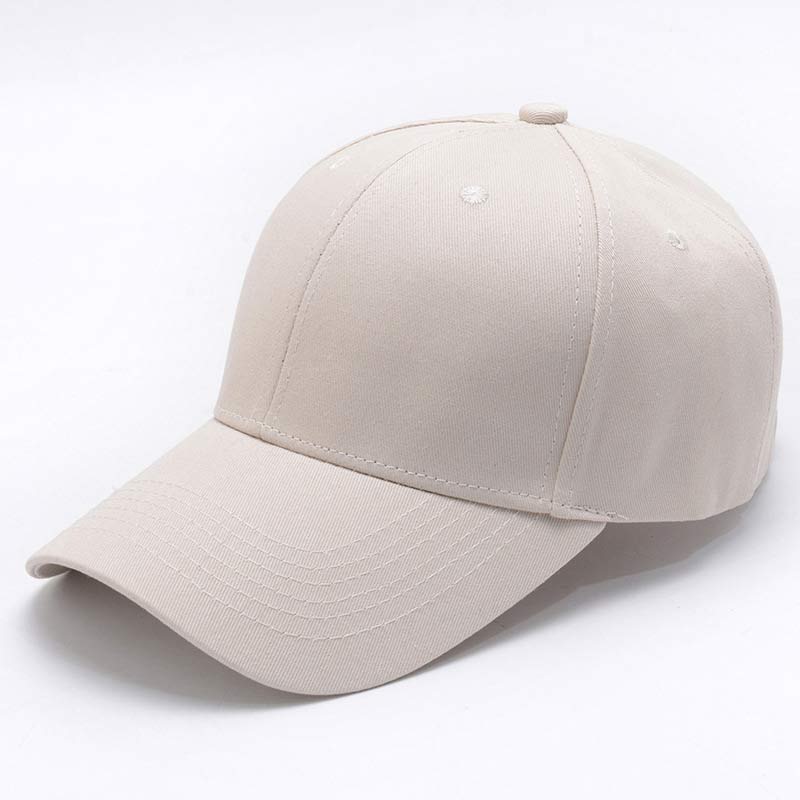Simple gorro de algodón para papá gorra de béisbol de los hombres casuales de verano gorra de mujer 6 Panel Marina Rosa gris blanco negro vino rojo Beige