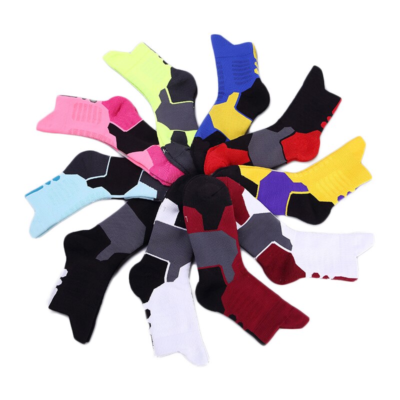 Men Women Sports Socks Breathable Running Fitness Basketball Cycling Compression Elastics Sport Sock for Adult