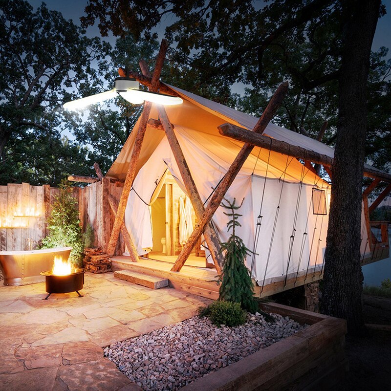 Portable Solar Powered Camping Light 60 LED Camping Lantern Folded Usb Rechargeable Camping Lamp