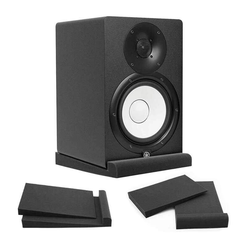 1 set geluidsdichte pads studio monitor isolatie pads hoge dichtheid studio monitor isolatie pads voor 5 inch luidsprekers