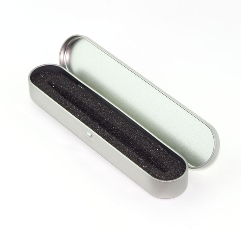 1 pcs Iron box Pencil Cases Pen holder for promotional pen packaging silvery box CY6007TP