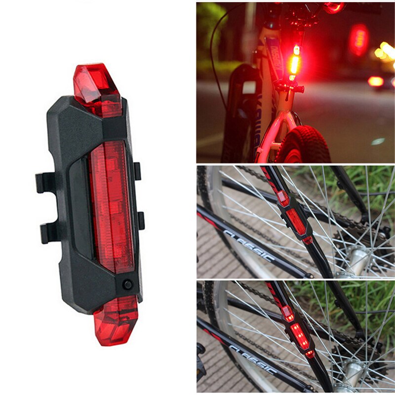 Luces LED de bicicleta recargables por USB, faro trasero para ciclismo de montaña o carretera, a prueba de agua, accesorios para bicicleta