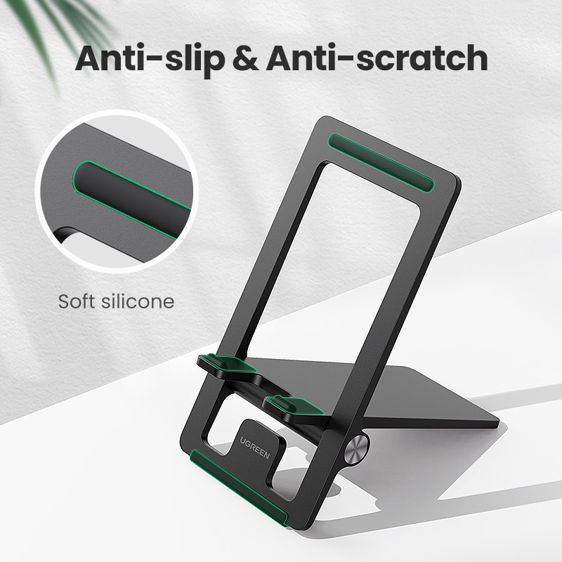 Ugreen Handy Stehen für Schreibtisch Einstellbare Telefon Halter Dock für iPhone 11 Pro Max XS XR 8 7 Faltbare handy Halter Stehen